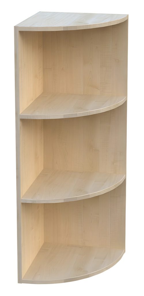 Aufsatzeckregal BHT 40 x 110 x 40 Fachböden abgerundet