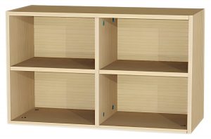 Aufsatzregal mit Mittelwand für Hängeregister BHT 90 x 55 x 40