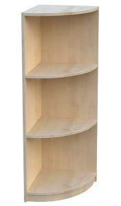Eckregal BHT 50 x 120 x 50 Fachböden abgerundet