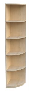 Eckregal BHT 40 x 190 x 40 Fachböden abgerundet