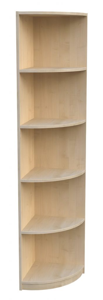 Eckregal BHT 40 x 190 x 40 Fachböden abgerundet