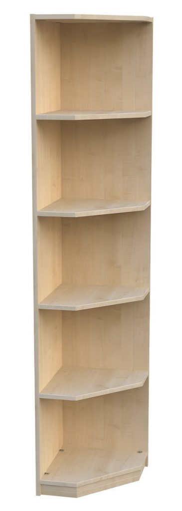 Eckregal BHT 40 x 190 x 40 Fachböden abgeschrägt