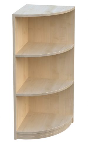 Eckregal BHT 40 x 98 x 40 Fachböden abgerundet