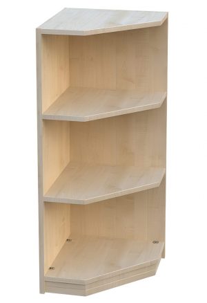 Eckregal BHT 40 x 98 x 40 Fachböden abgeschrägt
