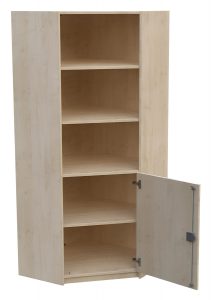 Eckschrank mit 1 fester Fachboden 5OH BHT 80 x 190 x 80