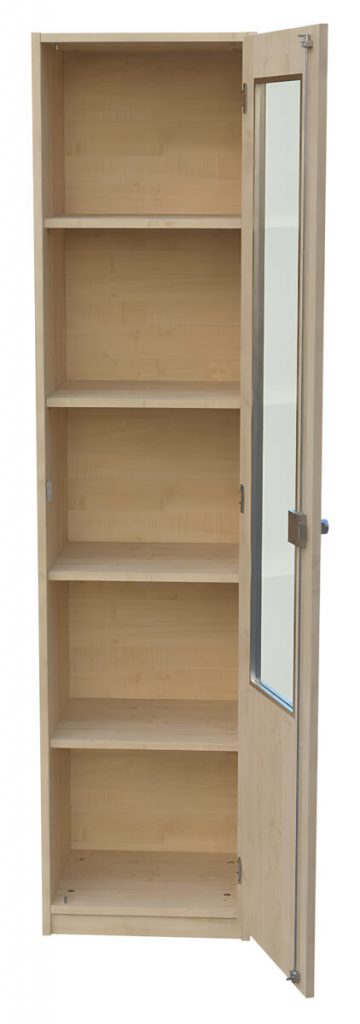 Hochschrank 5OH mit Glastür BHT 54 x 190 x 40