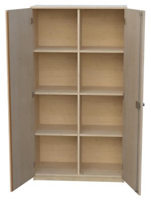 Hochschrank mit Mittelwand 4OH BHT 90 x 170 x 40