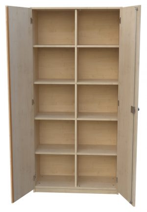 Hochschrank mit Mittelwand 5OH BHT 90 x 190 x 40