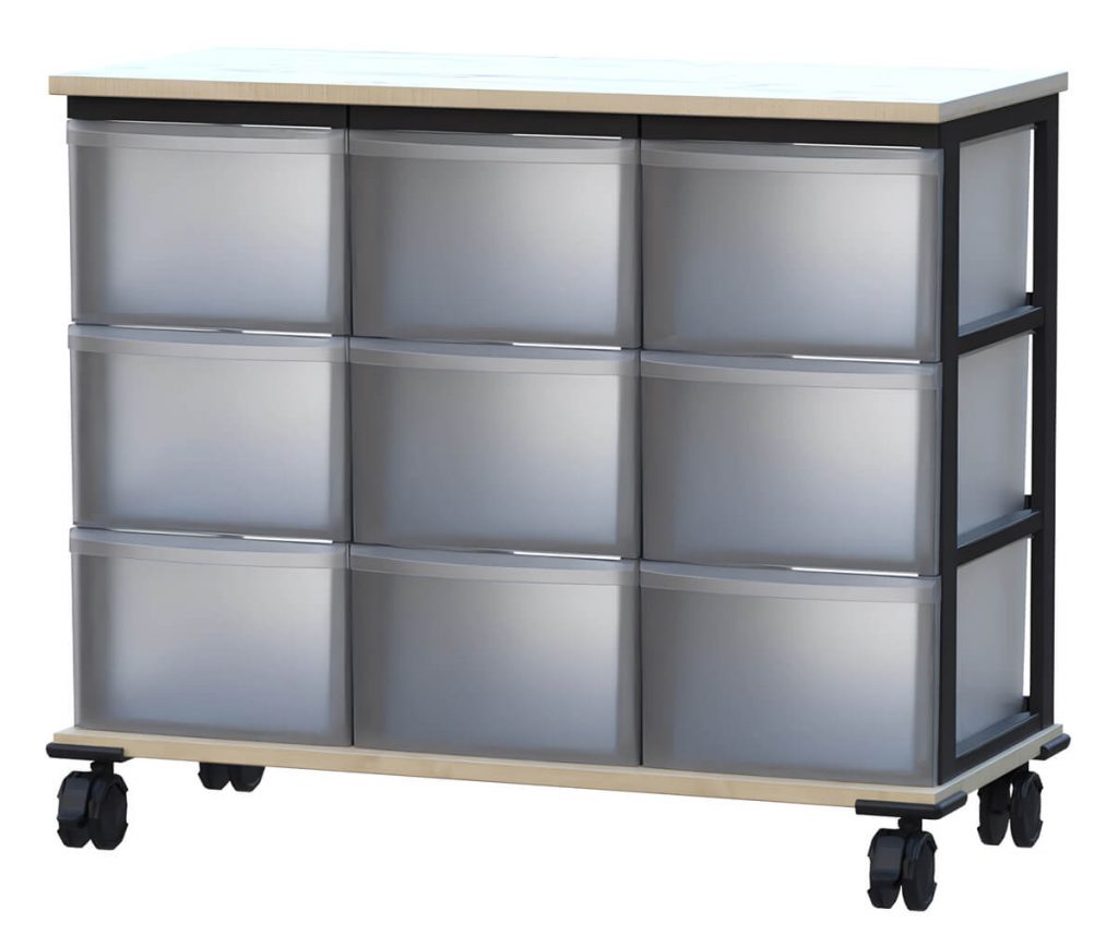 Materialcontainer Light 3-reihig 08