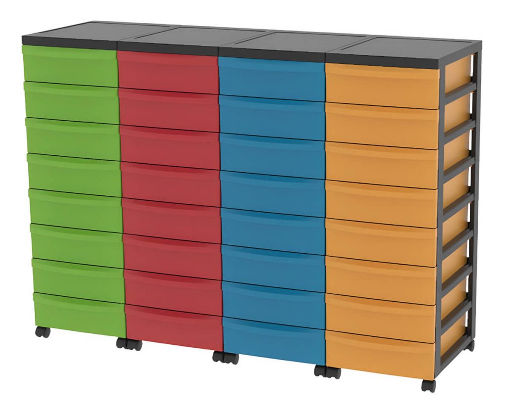 Materialcontainer Light 4-reihig 10
