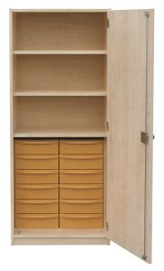 Schrank mit Aufbewahrungsboxen 1-reihig 11