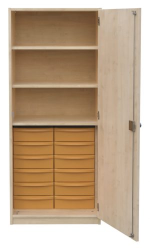 Schrank mit Aufbewahrungsboxen 1-reihig 11