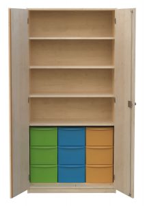 Schrank mit Aufbewahrungsboxen 1-reihig 13