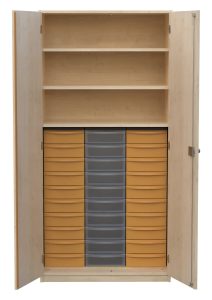 Schrank mit Aufbewahrungsboxen 1-reihig 14
