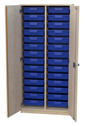 Schrank mit Aufbewahrungsboxen 2-reihig 17