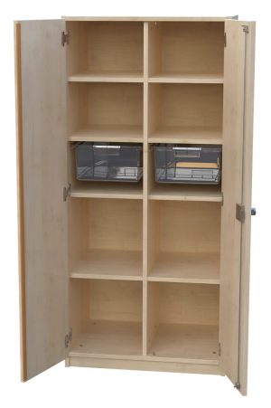 Schrank mit Aufbewahrungsboxen 2-reihig 23