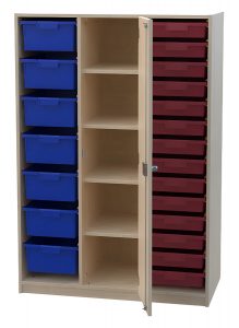 Schrank mit Aufbewahrungsboxen 3-reihig 12