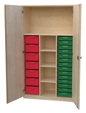 Schrank mit Aufbewahrungsboxen 3-reihig 17
