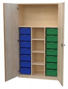 Schrank mit Aufbewahrungsboxen 3-reihig 19
