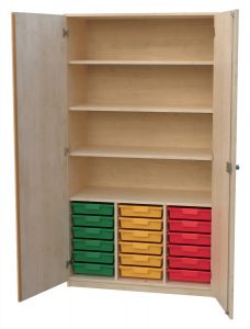Schrank mit Aufbewahrungsboxen 3-reihig 21