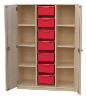 Schrank mit Aufbewahrungsboxen 3-reihig 29
